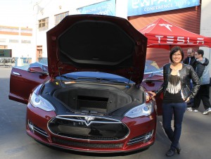 Seeing the Tesla Model S in person was great!